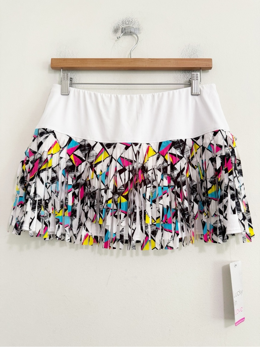 Lucky In Love Fringe Tennis Skirt NWT